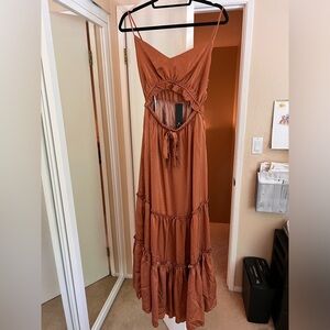 Lulus Rust Maxi Dress